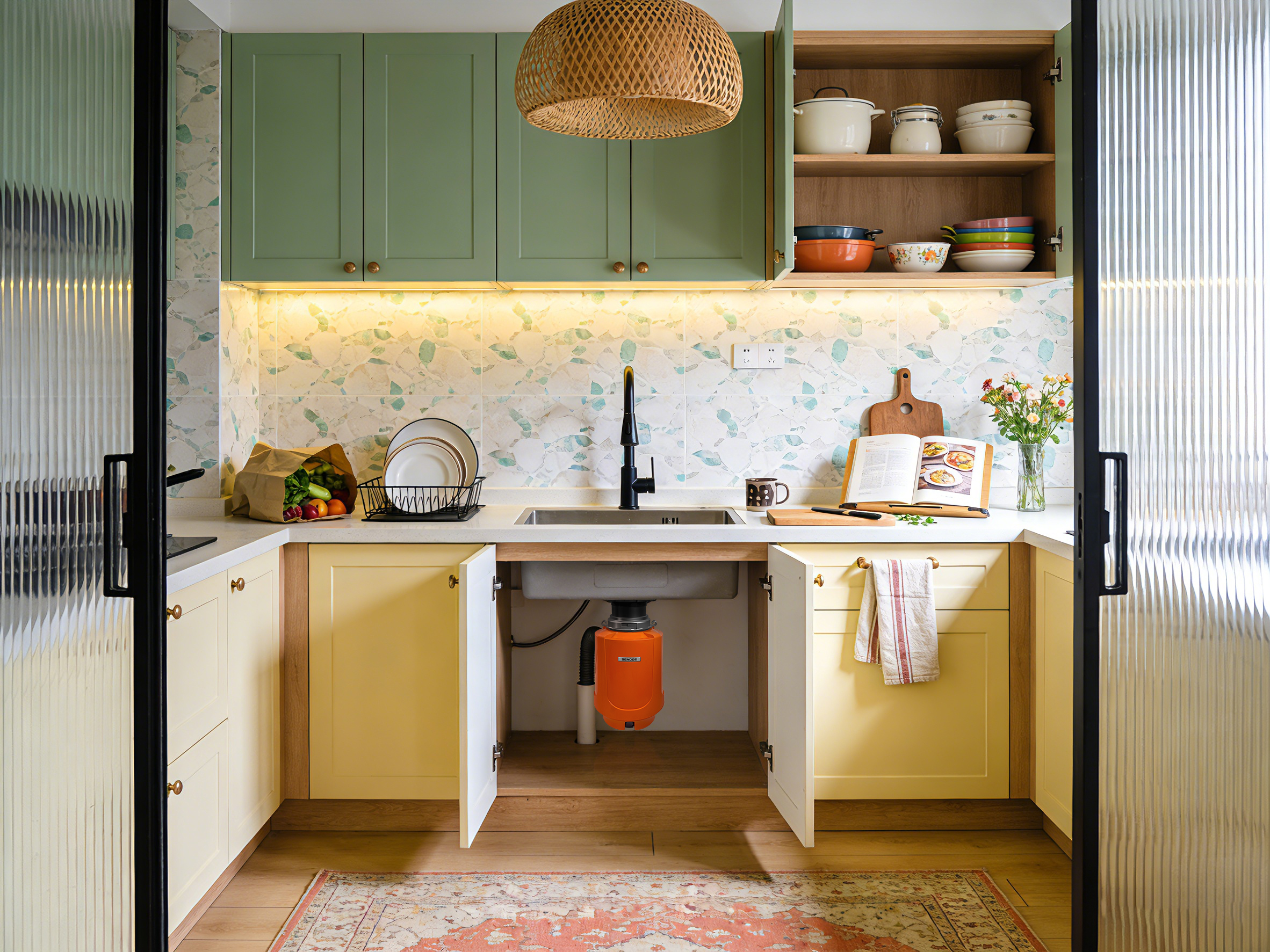 Cozy installed kitchen view